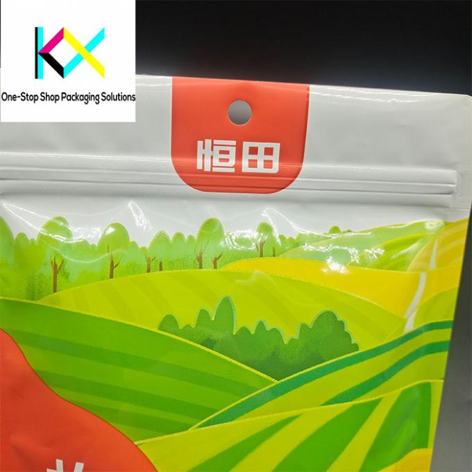 Rotogravure Printing Chinese Medical Products Packaging Clear Stand Up Bag dengan jendela 0