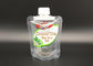 Clear Window Spout Pouch Packaging 120 - 160 Mic For Cosmetic / Milk / Flavoring