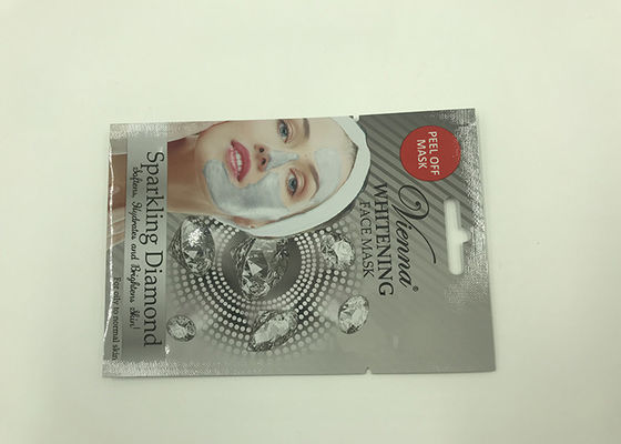 Customized Size And Print Three Side Seal Pouch Matt Finish Facial Mask Bag