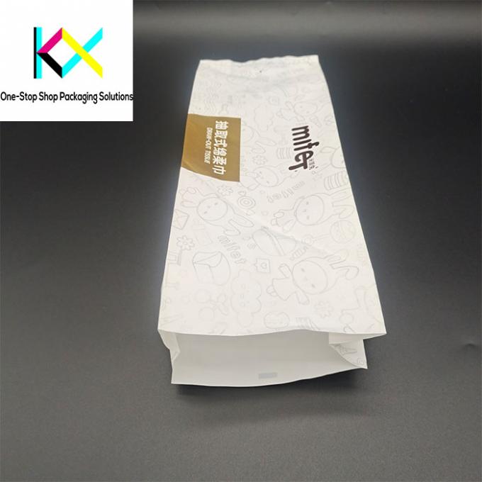 110um Plastik Kantong Kemasan Sisi Gusset Kantong Untuk Tissue Toilet Paper Pumping Paper 1