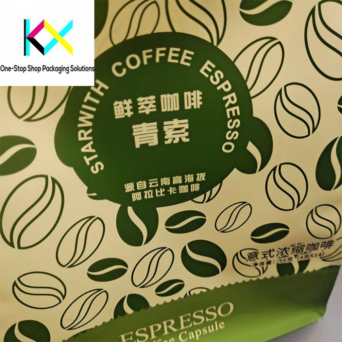 500g 1kg Ripper Zipper Eco Friendly Coffee Bean Packaging Bags Kantong Kopi Kertas 1